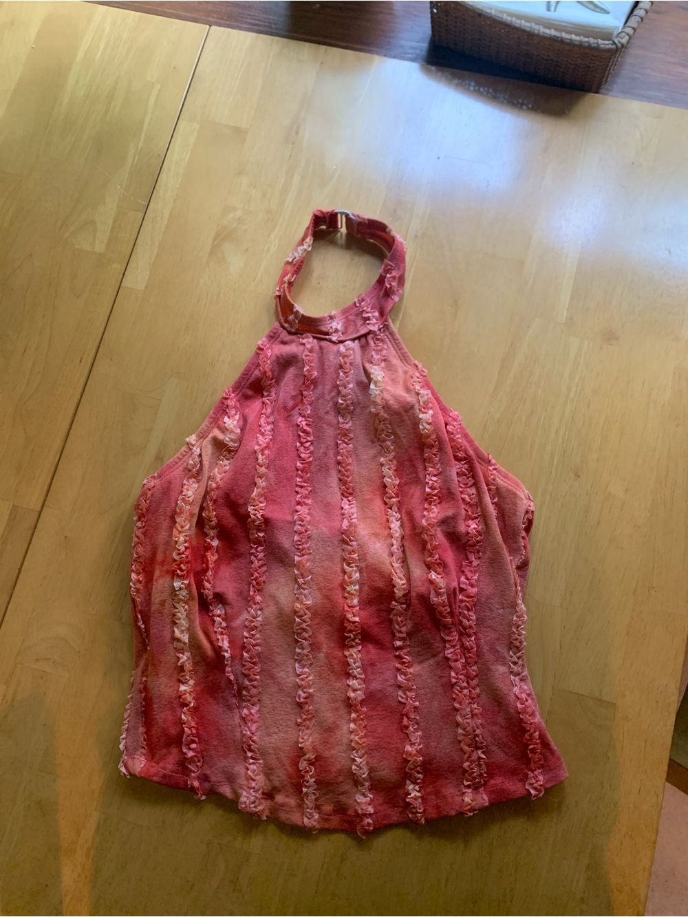 Pink Halter Tank Top - Lightweight Women's Summer Top